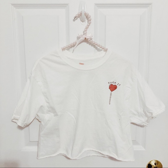 SOLD🌙Brandy Melville “Suck It” Lollipop tee - Picture 1 of 4
